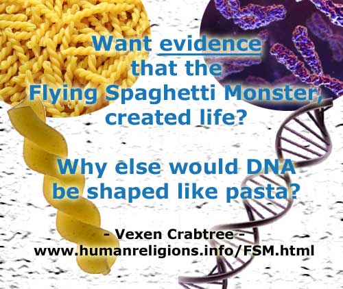 A DNA strand resembles the curl of a piece of paste - checkmate, evolutionists and creationiasts!